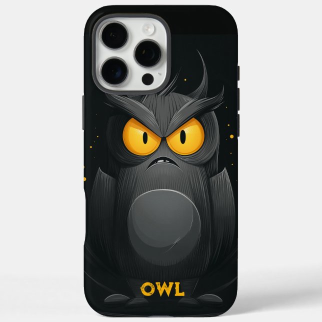 Grumpy Owl Personalisiert Case-Mate iPhone Hülle (Rückseite)