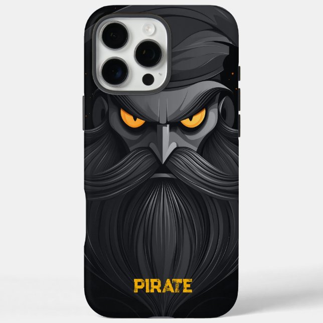 Grumpy Pirate Portrait Case-Mate iPhone Hülle (Rückseite)