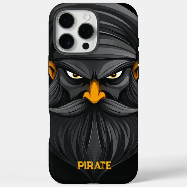 Grumpy Pirate Portrait Case-Mate iPhone Hülle (Rückseite)