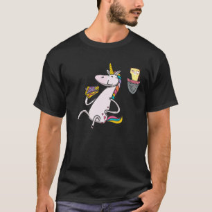 Grumpy Pocket Cat Unicorn Meowgical Caticorn Pie P T-Shirt