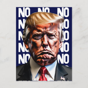 Grumpy Pouty Trump Postcard Postkarte