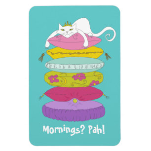 Grumpy Princess Cat and Peak Cartoon Kühlschrankma Magnet