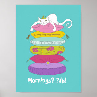 Grumpy Prinzessin Katze und die bunten Poster mit