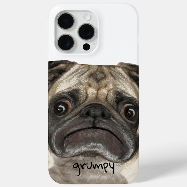 Grumpy Puggy Geschenke Case-Mate iPhone Hülle (Rückseite)