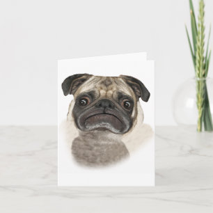 Grumpy Puggy Geschenke Karte