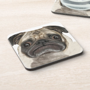 Grumpy Puggy Geschenke Untersetzer