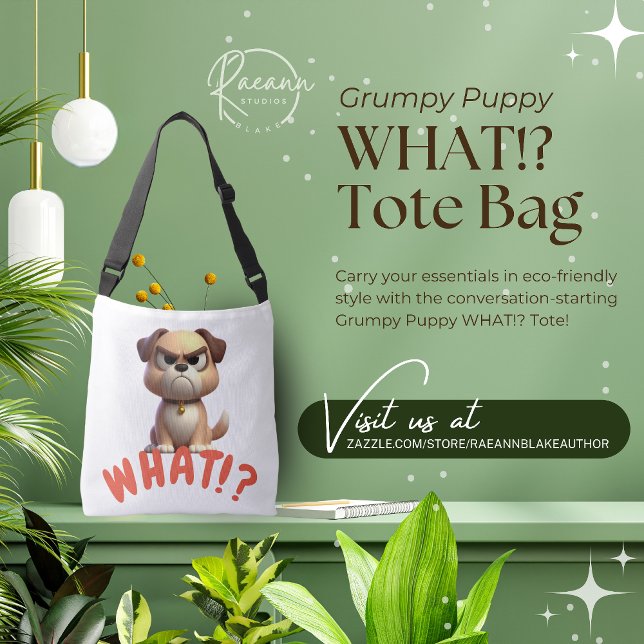 Grumpy Puppy Tote Bag Tragetaschen Mit Langen Trägern (Von Creator hochgeladen)