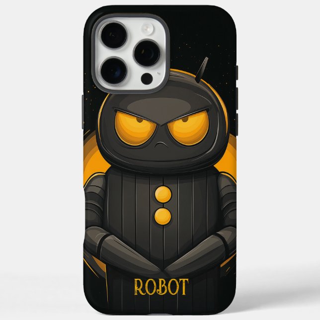 Grumpy Robot Personalisiert Case-Mate iPhone Hülle (Rückseite)