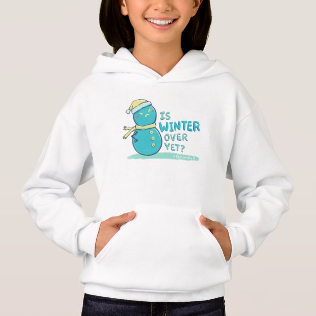 Grumpy S. Illustration: IST DER WINTER NOCH? Hoodie (Vorderseite)