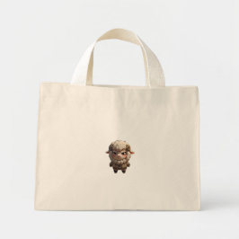 Grumpy Sheep Tote Bag - Fiercely Adorable Mini Stoffbeutel