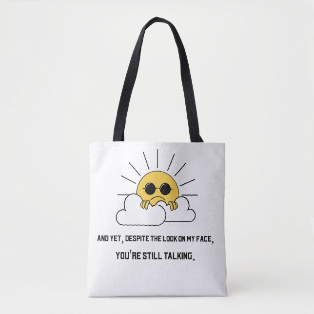 Grumpy Sun Tasche (Vorderseite)
