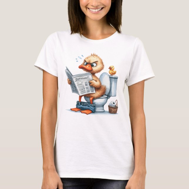 GRUMPY TOILET DUCK T-Shirt (Vorderseite)