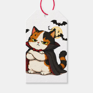 Grumpy Vampir Katzen Halloween Geschenkanhänger