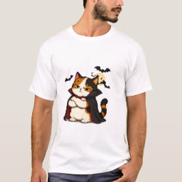 Grumpy Vampir Katzen Halloween T-Shirt