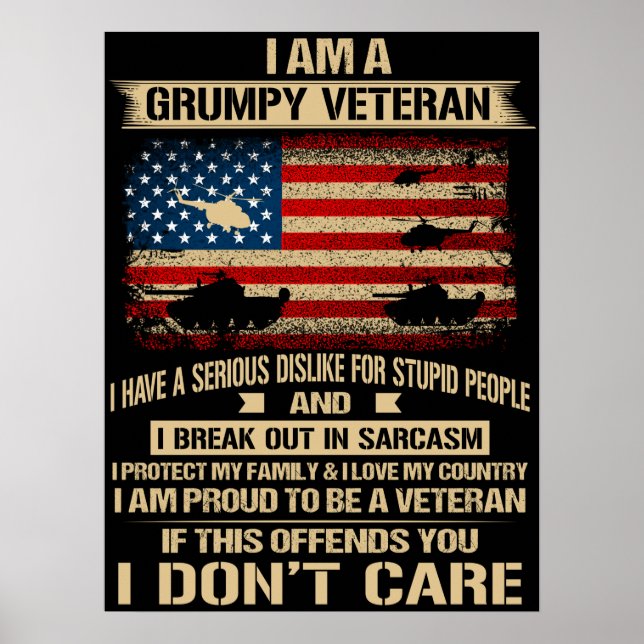 Grumpy Veteran Poster (Vorne)