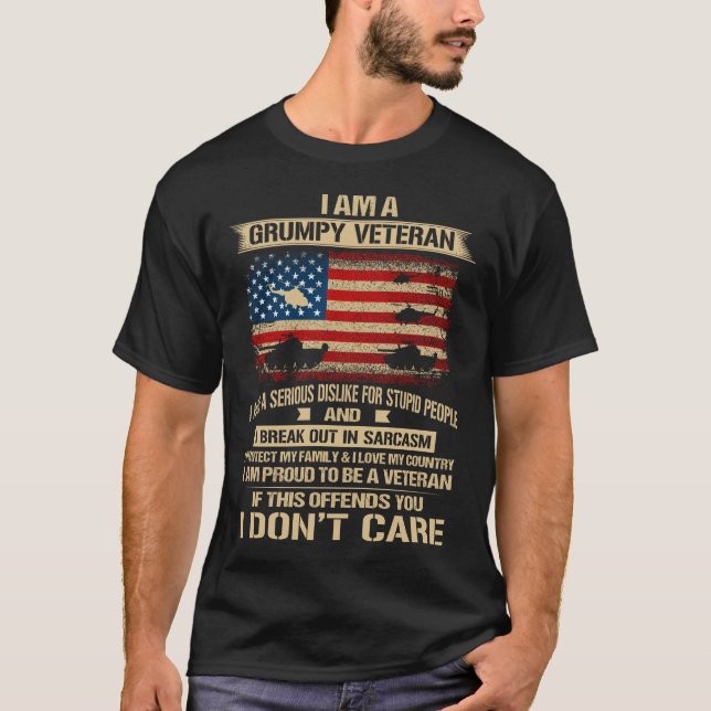 Grumpy Veteran T-Shirt (Vorderseite)