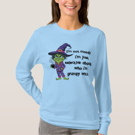 Grumpy Witch Long Sleeve Shirt-Witchy Vibes T-Shirt