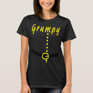 Grumpy Zwarf Matching Family Group Kostüm Hallowe T-Shirt
