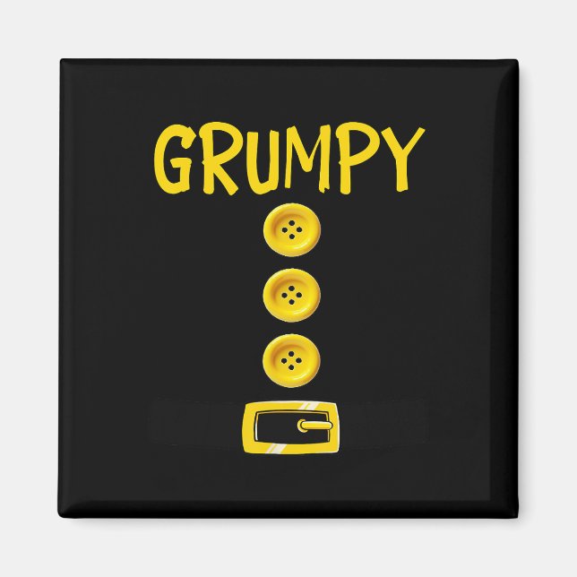 Grumpy Zwerg Halloween Kostümfarbe Matchrum Magnet (Vorne)