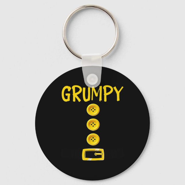 Grumpy Zwerg Halloween Kostümfarbe Matchrum Schlüsselanhänger (Vorderseite)