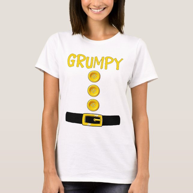 Grumpy Zwerg Halloween Kostümfarbe Matchrum T-Shirt (Vorderseite)