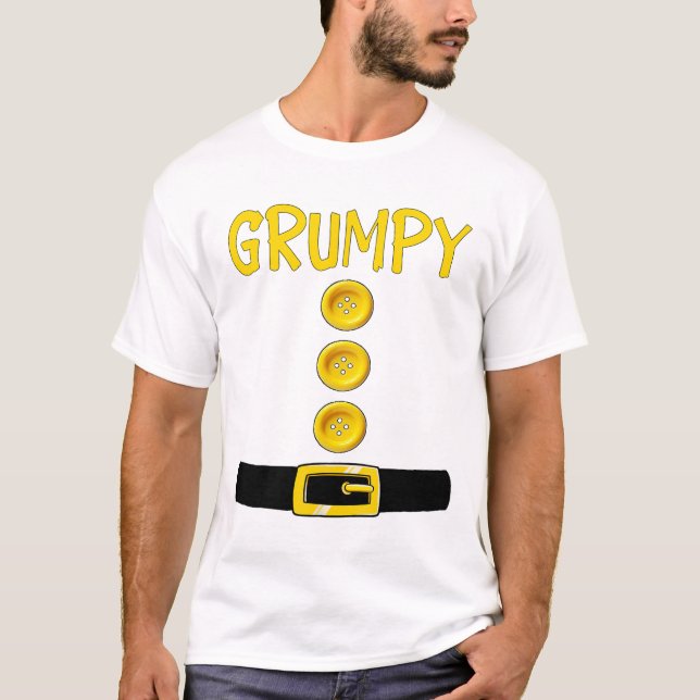 Grumpy Zwerg Halloween Kostümfarbe Matchrum T-Shirt (Vorderseite)