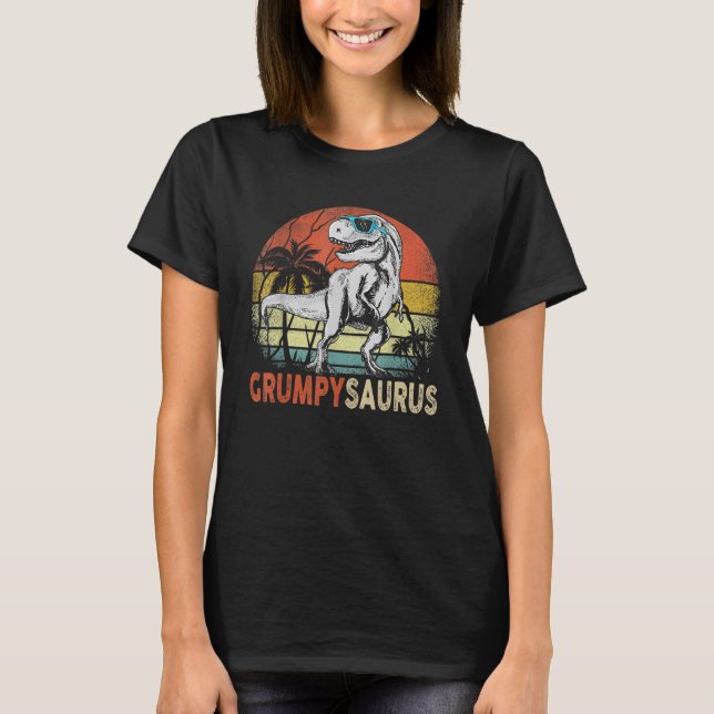 GrumpySaurus Matching Family Dinosaur Rex Grumpy S T-Shirt (Vorderseite)