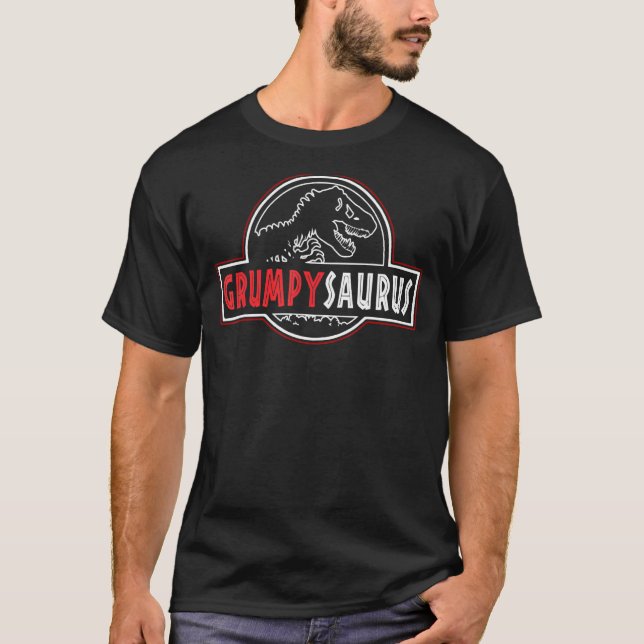 Grumpysaurus Rex Dinosaur Grumpy Saurus Family Mat T-Shirt (Vorderseite)