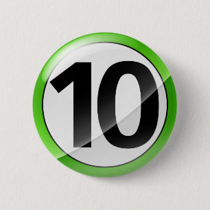 Grün 10 button