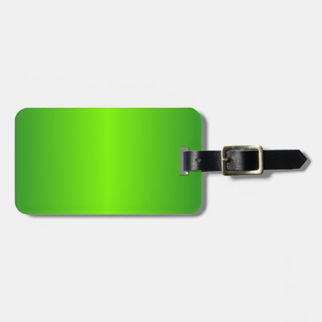 Grün 4 - Rasen-Grün und Forest Green-Steigung Gepäckanhänger (Vorderseite horizontal)