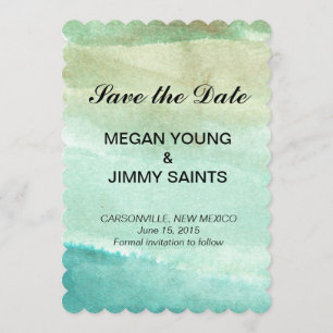 grün abstrakte Wasserfarbe Save the Date