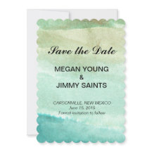grün abstrakte Wasserfarbe Save the Date