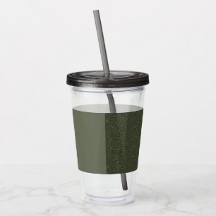 Grün-Akryltumbler mit geteilte Geräusche - Anpasse Acryltrinkbecher