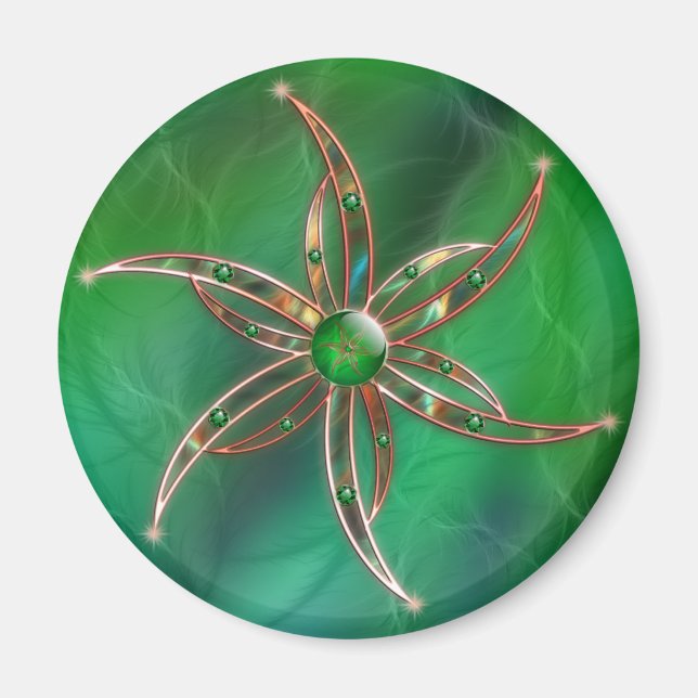 Grün als Grasmagnet Magnet (Vorne)