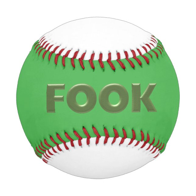 Grün auf grünem Baseball (Vorderseite)