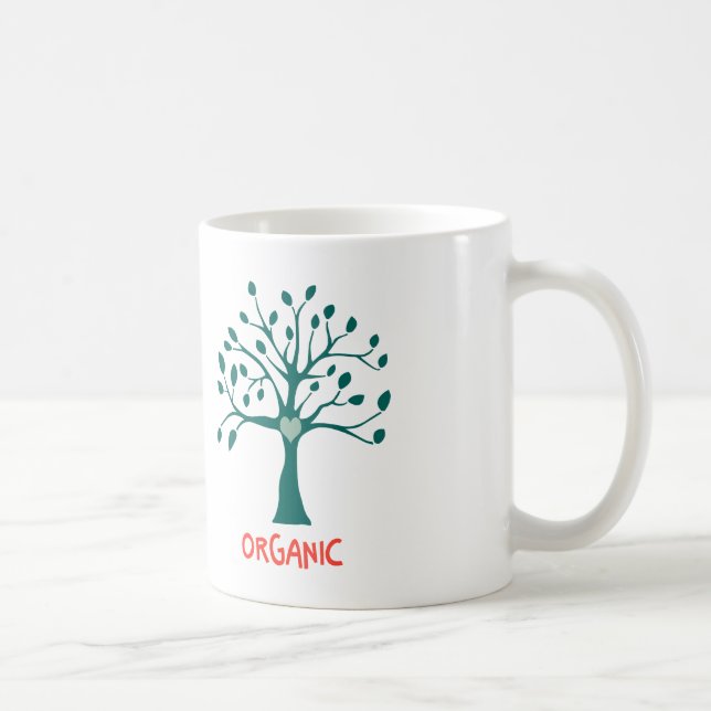 Grün Bio Kaffeetasse (Rechts)
