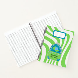 Grün "Bismillah Lasse's Learn!" Notizbuch