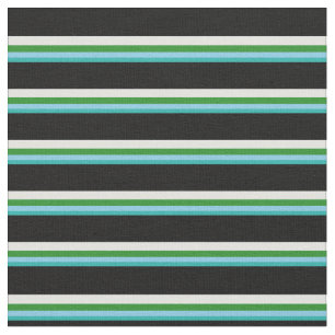 Grün, Blau, grün, blau, grün, Cyan und Schwarz Stoff