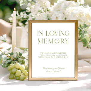 Grün & Blau Hochzeit in Love Memory Sign