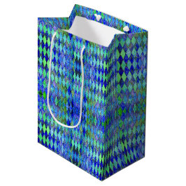 Grün & Blau Mittlere Geschenktüte