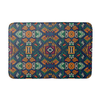 Grün & Blau Tribal Ethno Boho Badematte