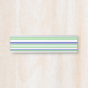 Grün blaue violette Streifen modernes individuelle Türschild