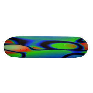GRÜN-BLAUES ROTES PLASTIKSkateboard Skateboard