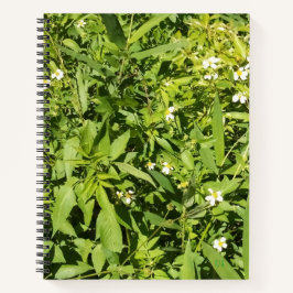 Grün blühendes SpiralNotebook Notizbuch