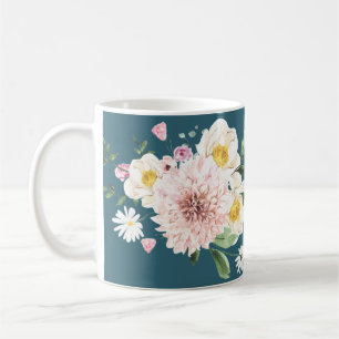 Grün, Blume Kaffee T-Shirt Tasse Trinkbehälter