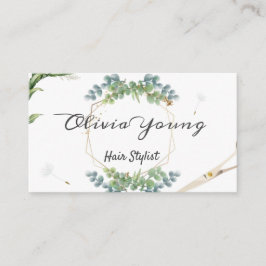 Grün-Blumen-Natur-Löwe Visitenkarte