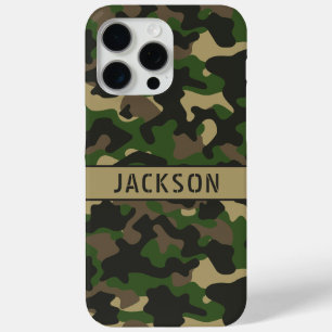 Grün-braune Tarnung Personalisiert Case-Mate iPhone Hülle