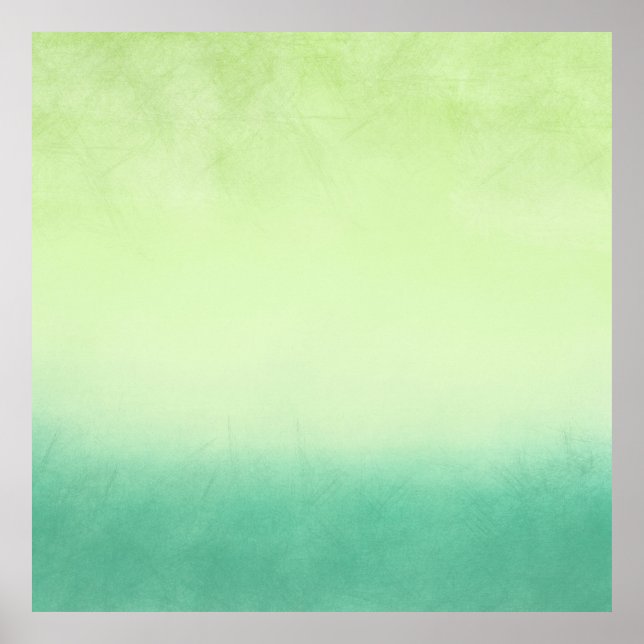 Grün, bunt gelb poster (Vorne)
