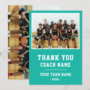 Grün Danke Trainer Karte Teamname Foto