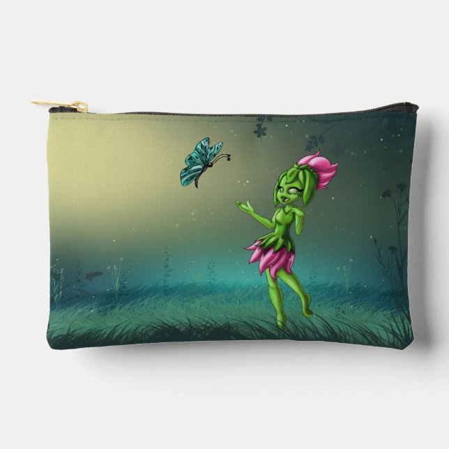 Grün des niedlichen Tee-Earth-Elements Zubehörtasche (Vorderseite)